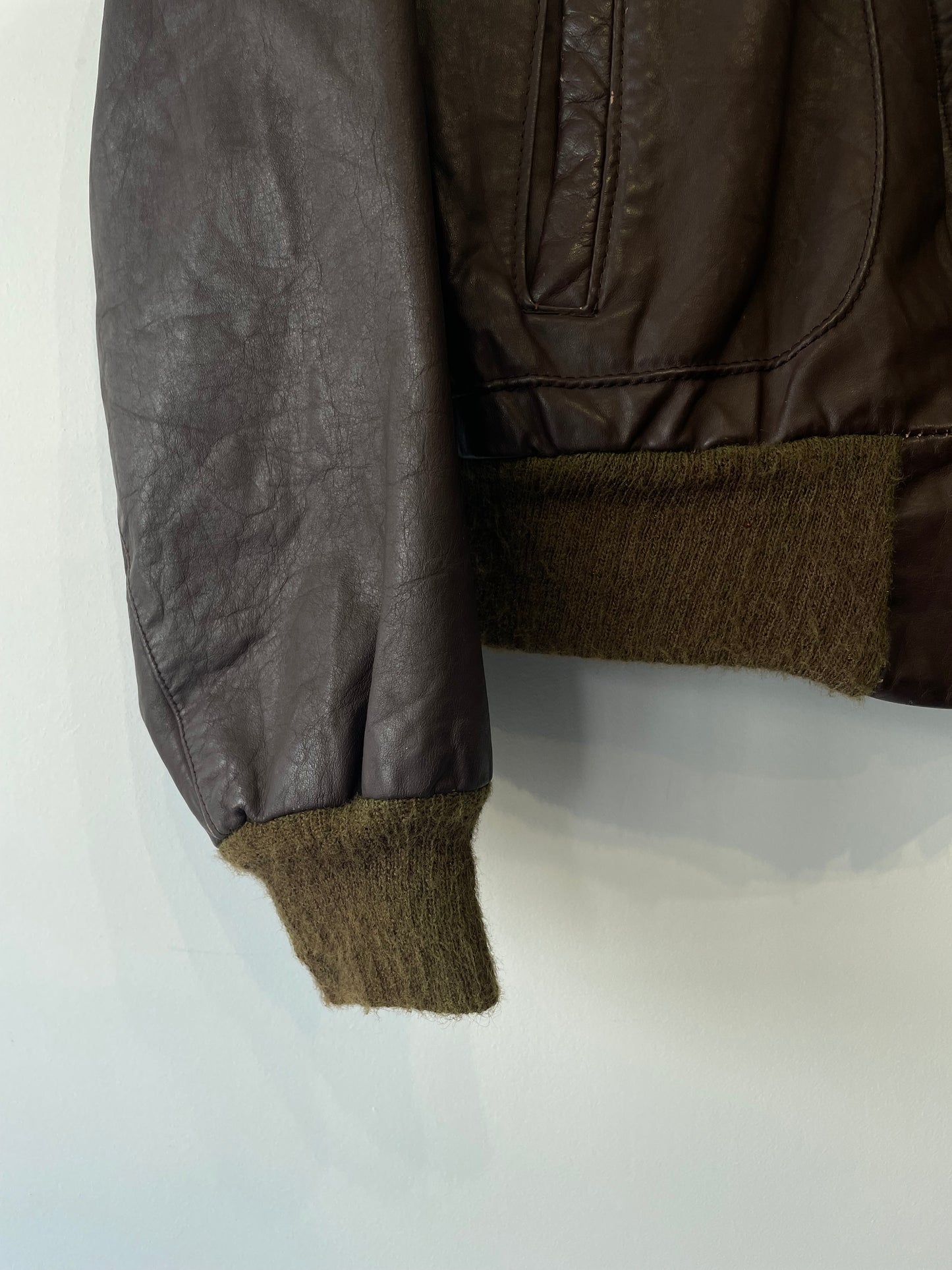 Veste en Cuir Made In USA _ M
