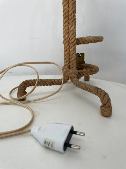 Lampe en corde tressée – Audoux & Minet