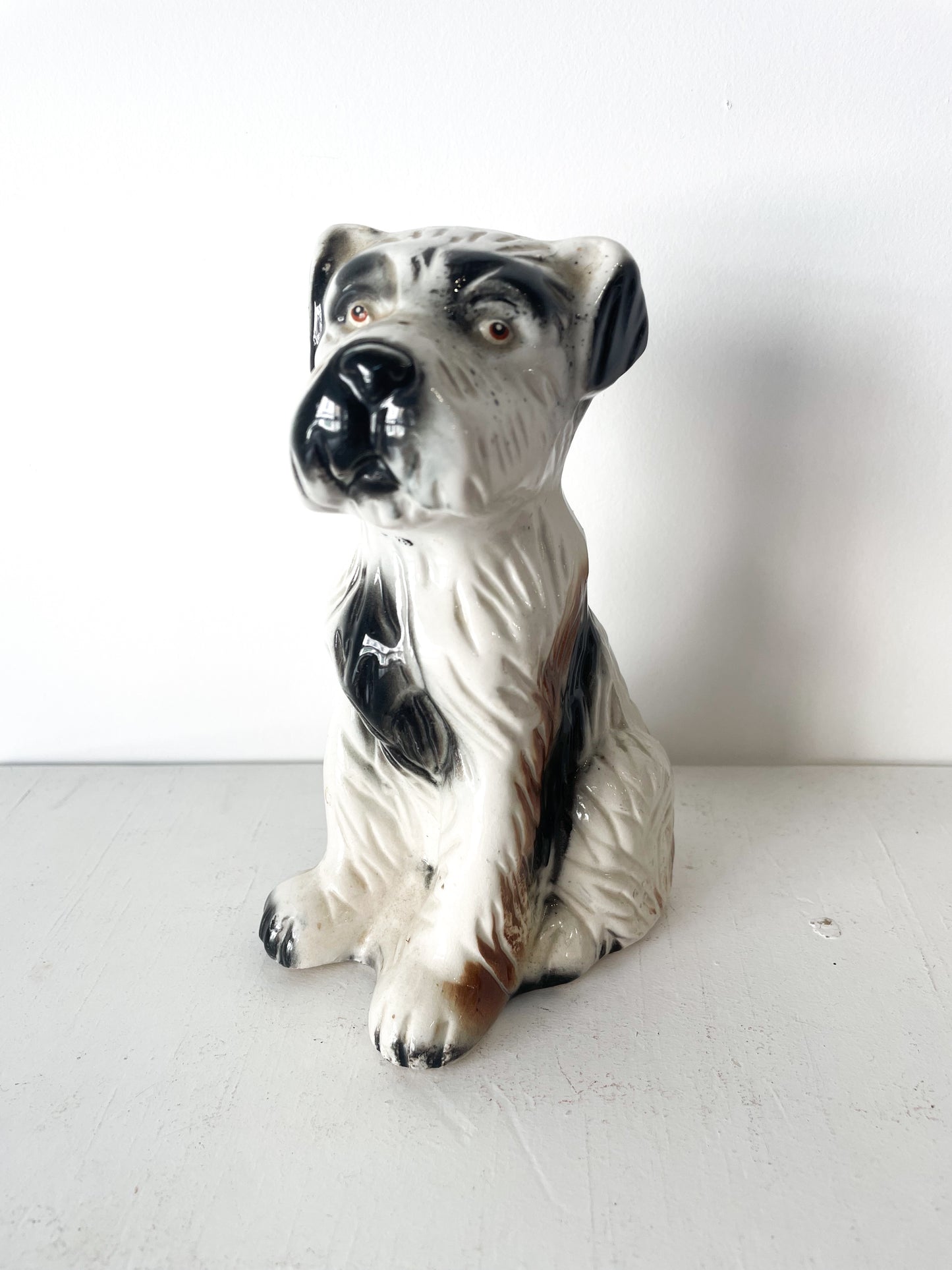 Figurine Chien en Céramique Vintage