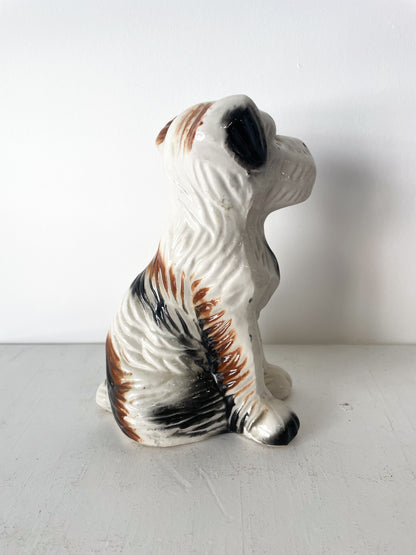 Figurine Chien en Céramique Vintage