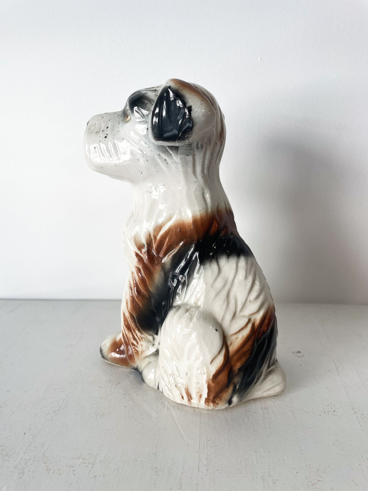 Figurine Chien en Céramique Vintage