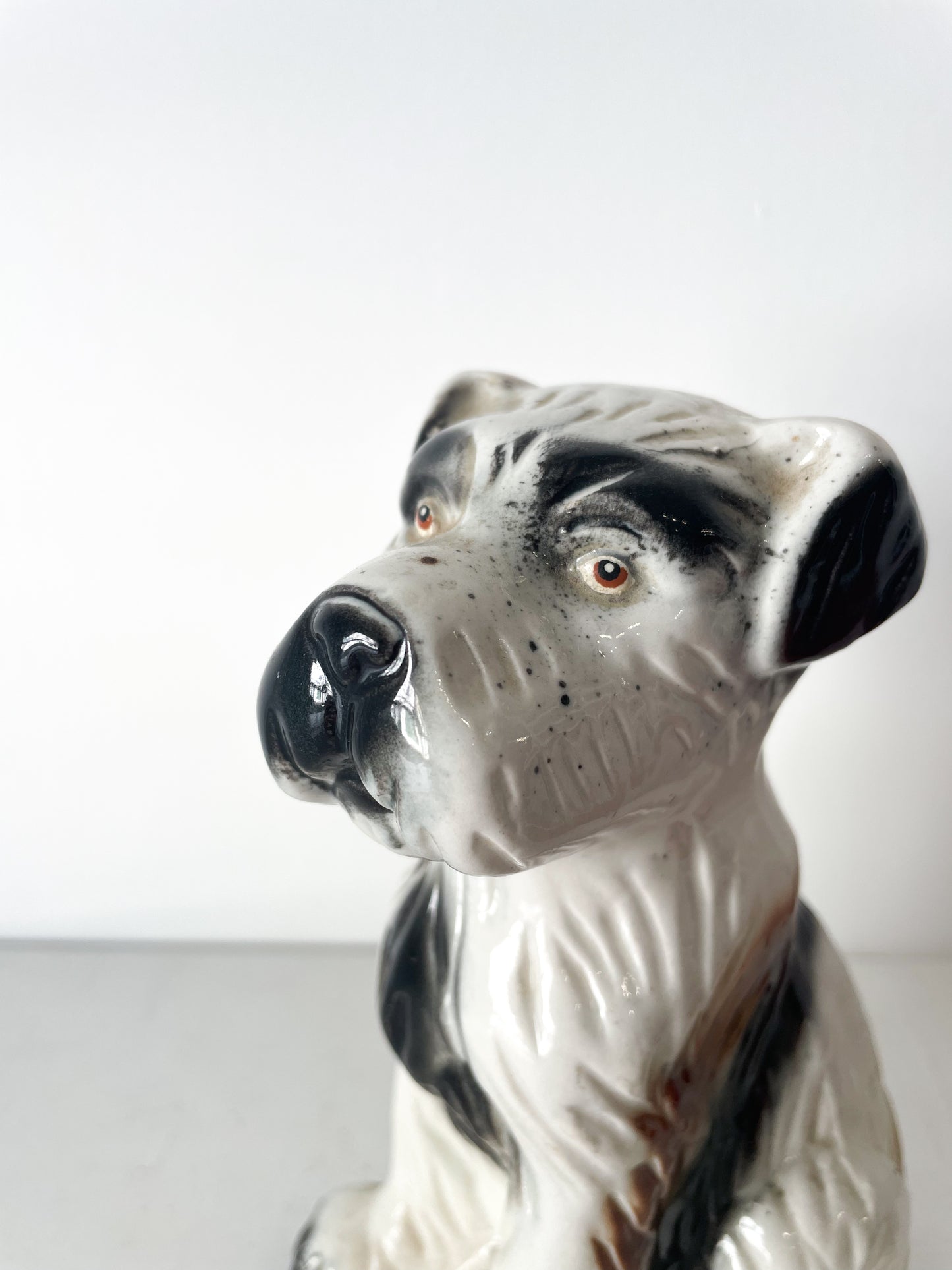 Figurine Chien en Céramique Vintage