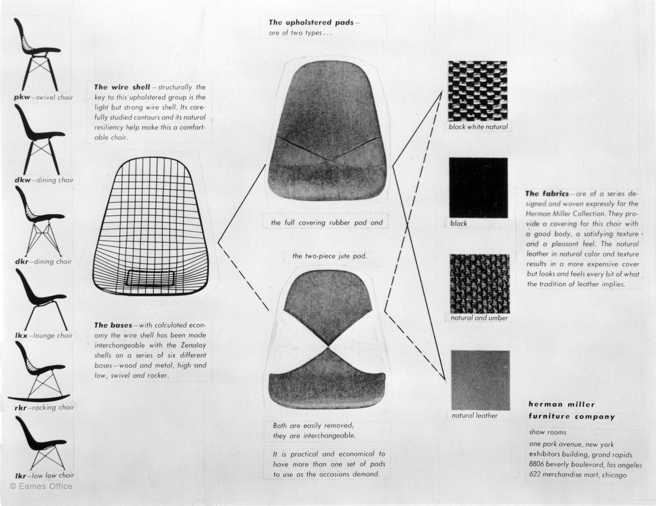 Chaise Eams pour Herman Miller 1953