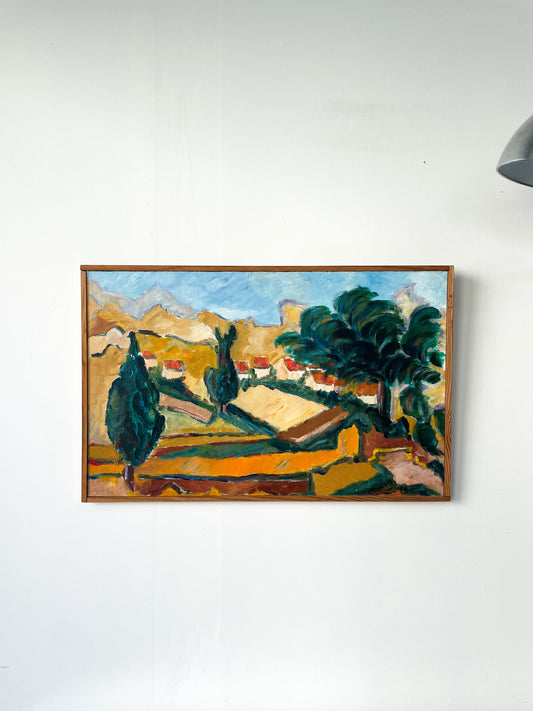 Gouache sur bois _ esprit fauvisme